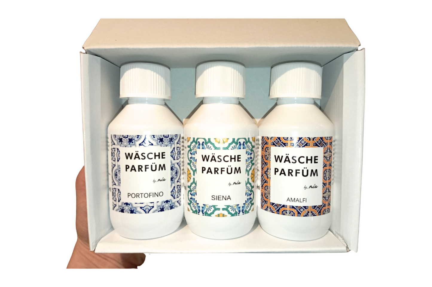 Geschenkbox                                     ab 3 Wäscheparfüm 125ml Gratis